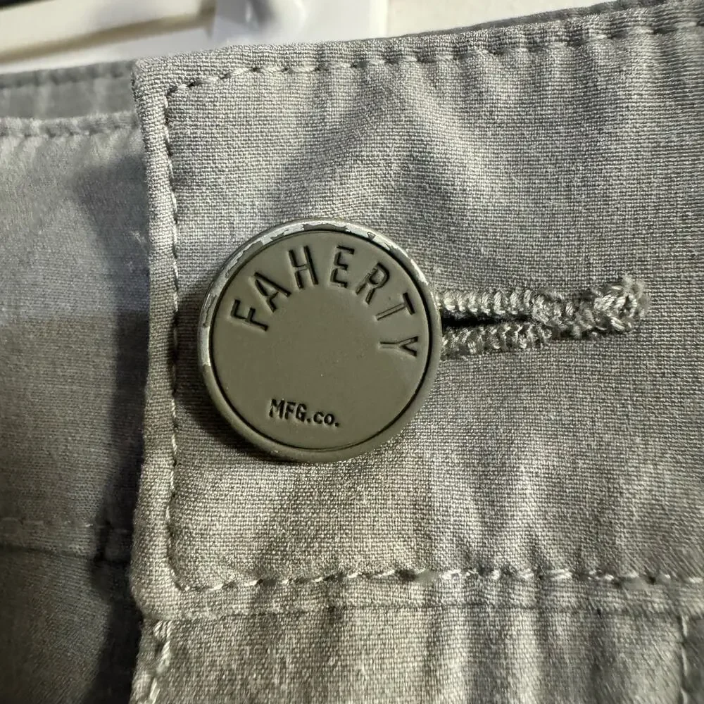 Faherty Men’s All Day Shorts In Ice Gray Size 36